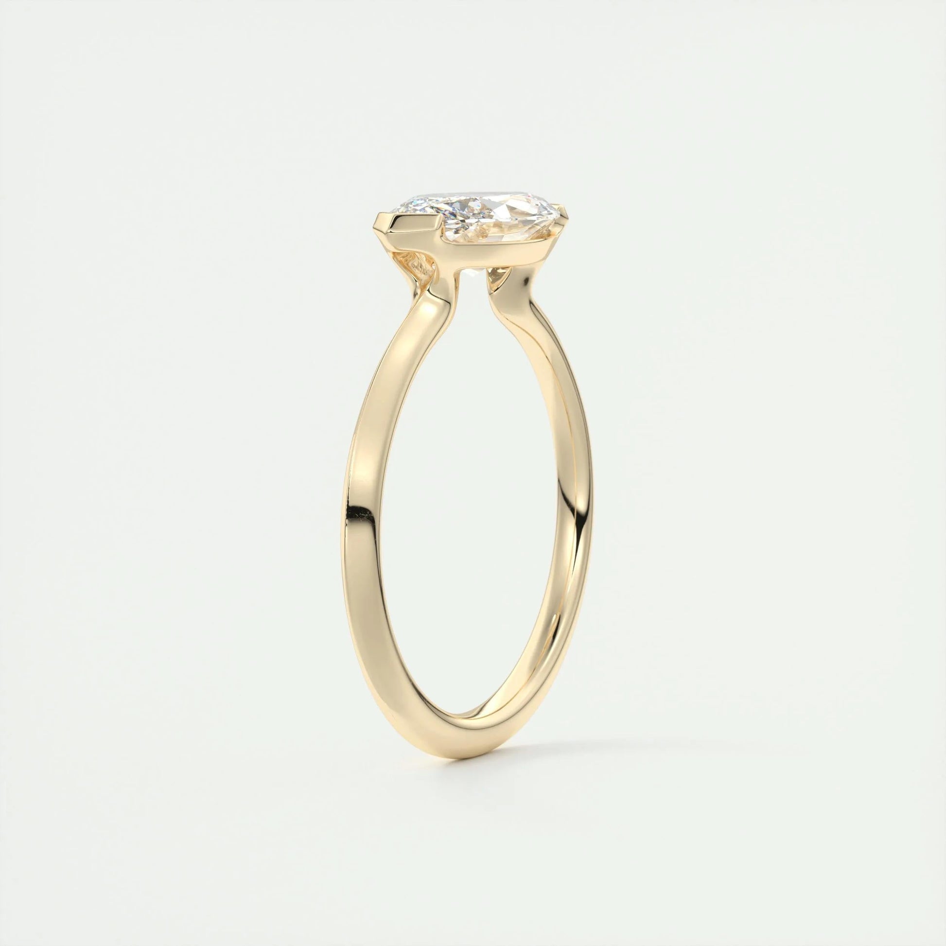 2 CT Marquise Half Bezel CVD F/VS1 Diamond Engagement Ring 13