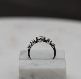 0.80 CT Round Dainty CVD EF/VS Diamond Wedding Band 6