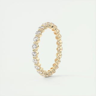 0.69 CT Round Full Eternity CVD EF/VVS Diamond Wedding Band 7