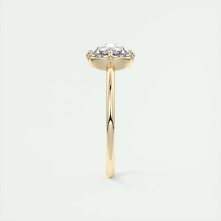 1.19 CT Round Rose Cut  Solitaire Moissanite Engagement Ring 20