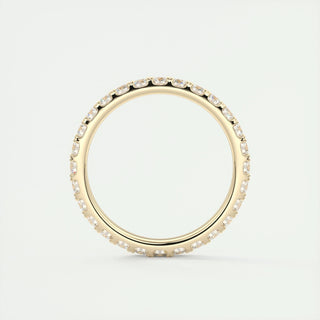 0.84 CT Round Full Eternity CVD EF/VVS Diamond Wedding Band 10