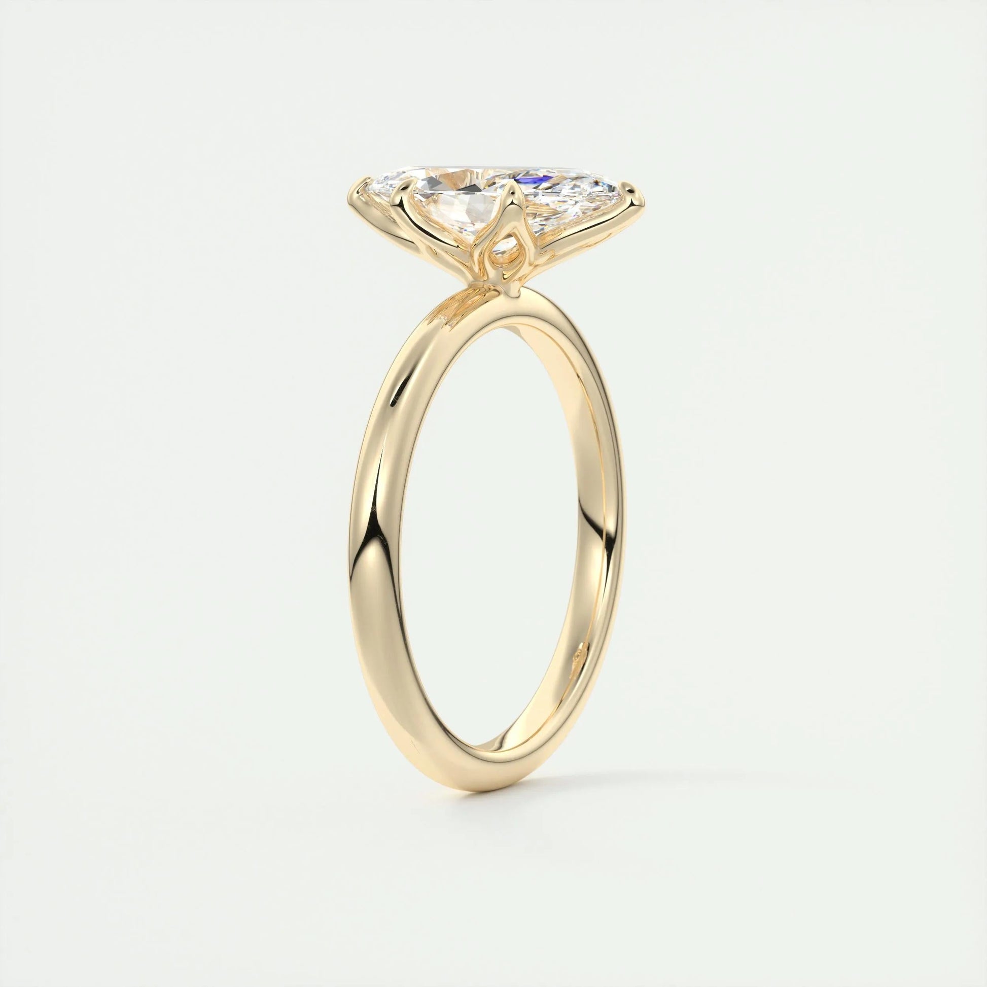 1.5 CT Marquise Solitaire CVD F/VS1 Diamond Engagement Ring 13