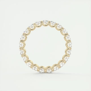 2.10 TCW Round Cut Full Eternity Moissanite Bridal Wedding Band 11