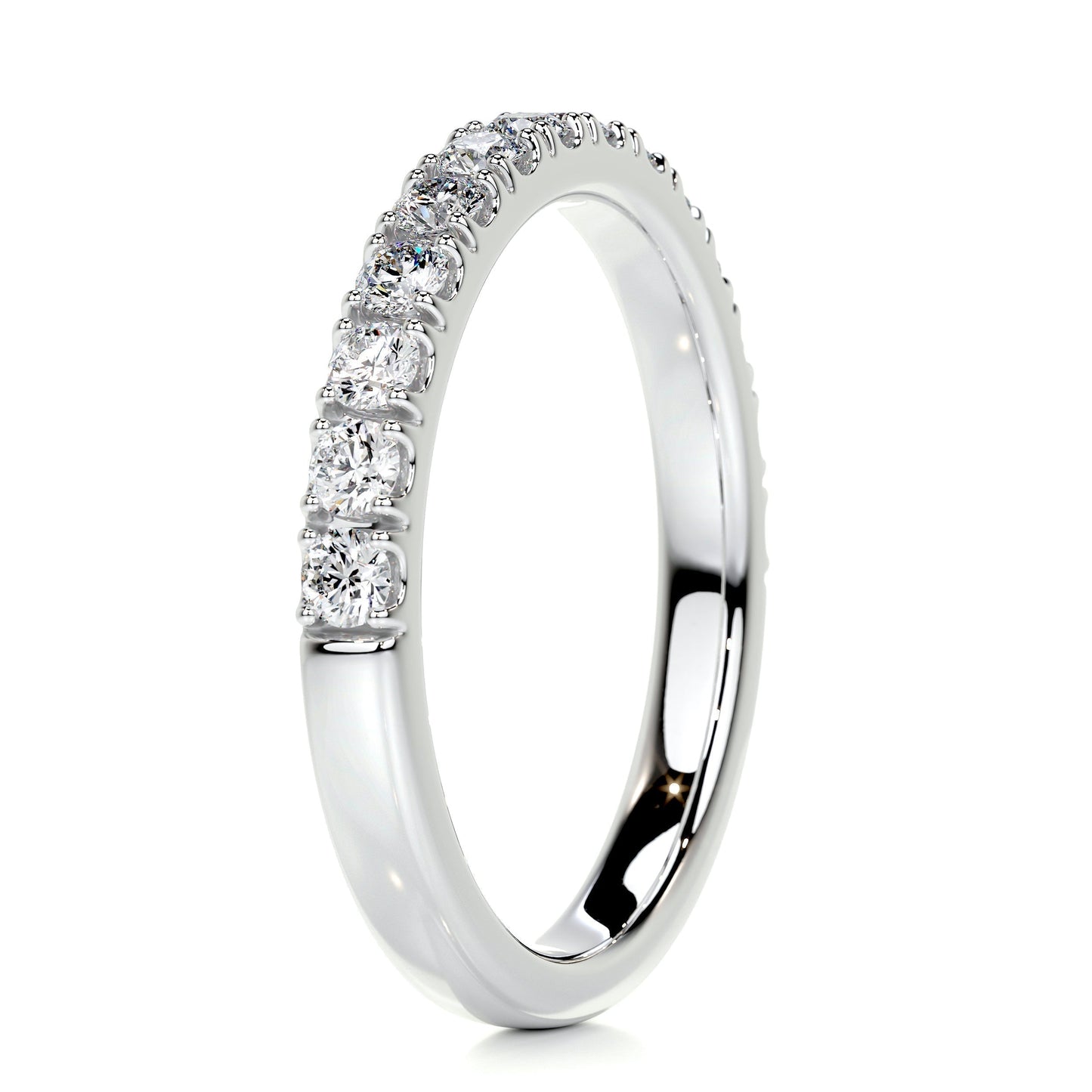 0.5 CT Round Half Eternity CVD EF/VVS Diamond Wedding Band 15