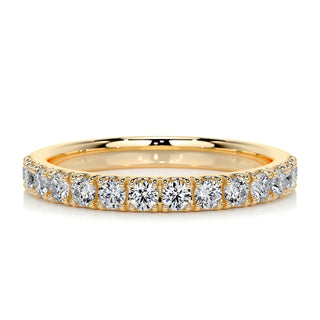 0.5 CT Round Half Eternity CVD EF/VVS Diamond Wedding Band 16