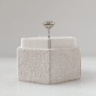 3.2 CT Emerald Cut Pave CVD G/VS1 Diamond Engagement Ring 4