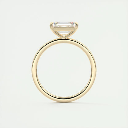 2 CT Emerald Solitaoire CVD F/VS1 Diamond Engagement Ring 15