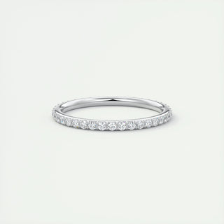 0.37 CT Round Full Eternity CVD EF/VVS Diamond Wedding Band 1