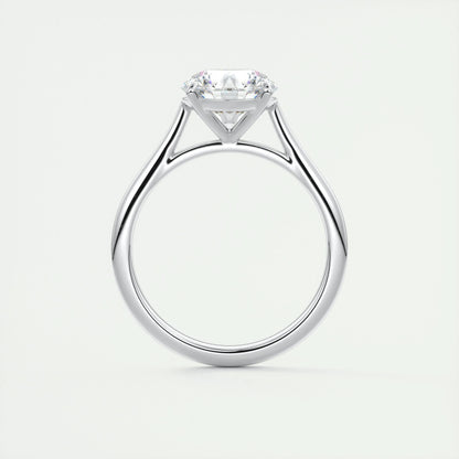 2.0 CT Round Cut Solitaire Moissanite Engagement Ring 7