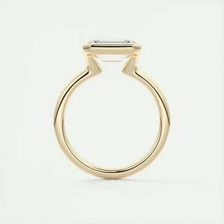 2 CT Emerald Half Bezel CVD F/VS1 Diamond Engagement Ring 15