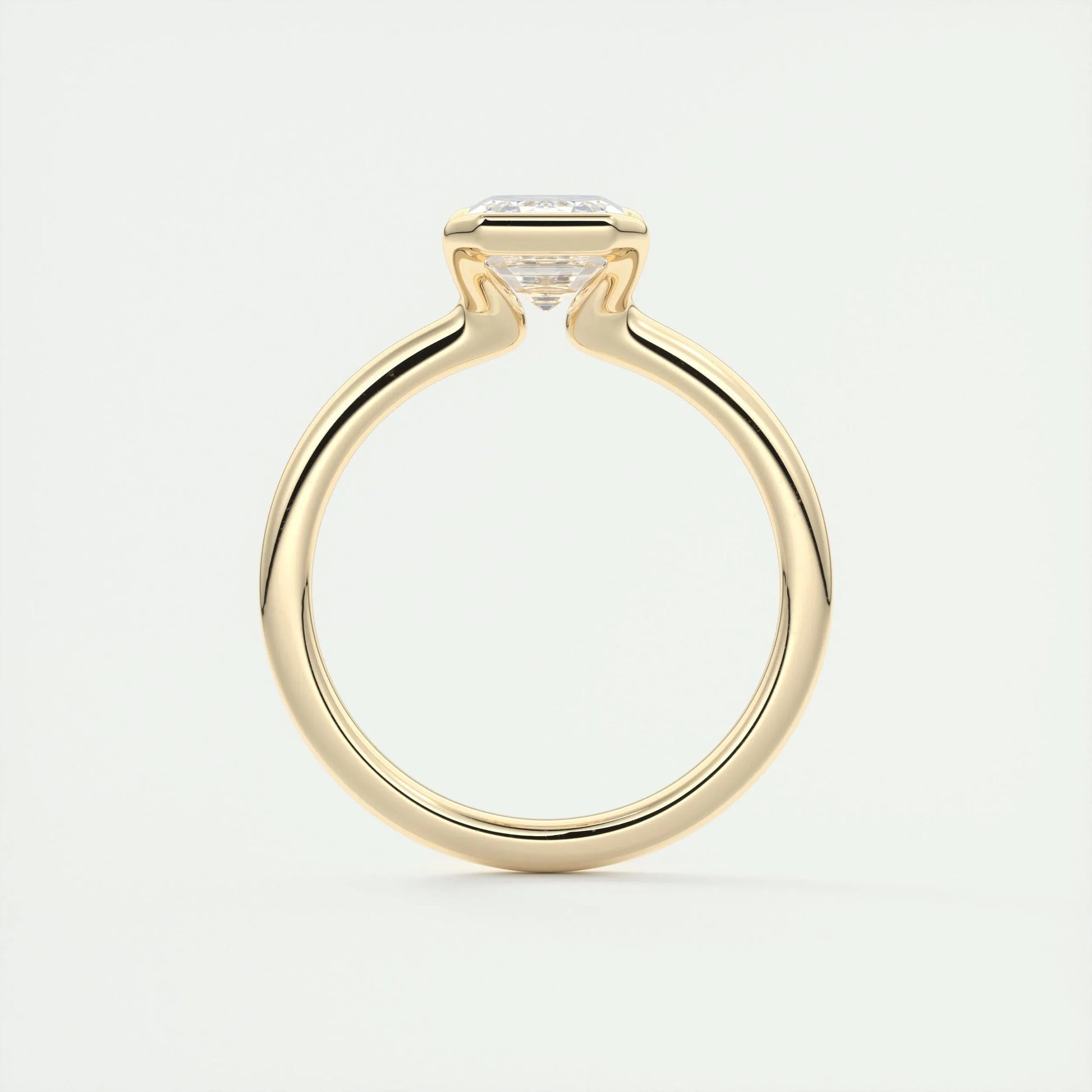 2 CT Emerald Bezel CVD F/VS1 Diamond Engagement Ring 16