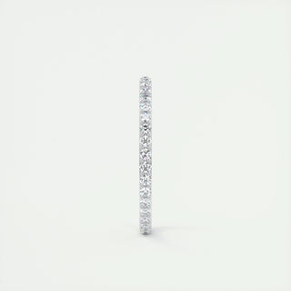 0.37 Round Cut Full Eternity Moissanite Bridal Wedding Band 4