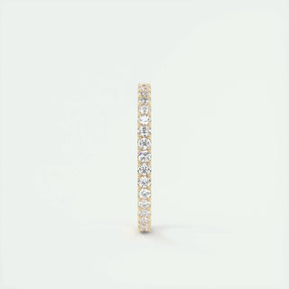 0.74 Round Cut Full Eternity Moissanite Bridal Wedding Band 9