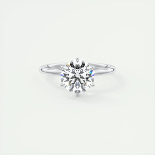 2 CT Round Solitaire CVD F/VS1 Diamond Engagement Ring 1