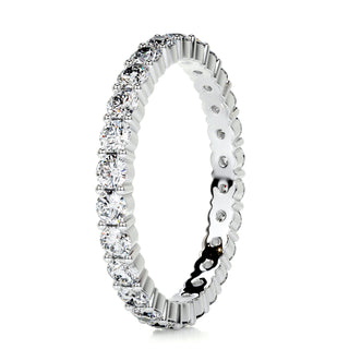 0.9 CT Round Full Eternity CVD EF/VVS Diamond Wedding Band 5