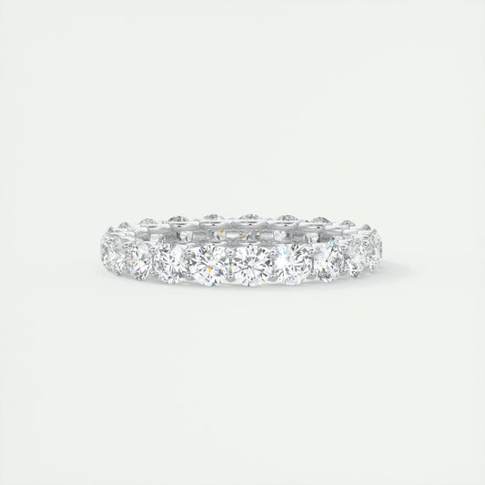 2.1 CT Round Full Eternity CVD EF/VVS Diamond Wedding Band 1