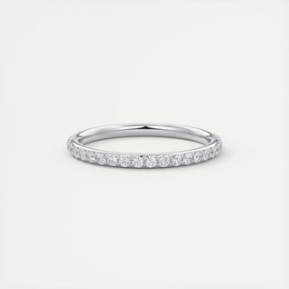 0.74 Round Cut Full Eternity Moissanite Bridal Wedding Band 1