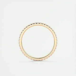 0.36 CT Round Full Eternity CVD EF/VVS Diamond Wedding Band 9