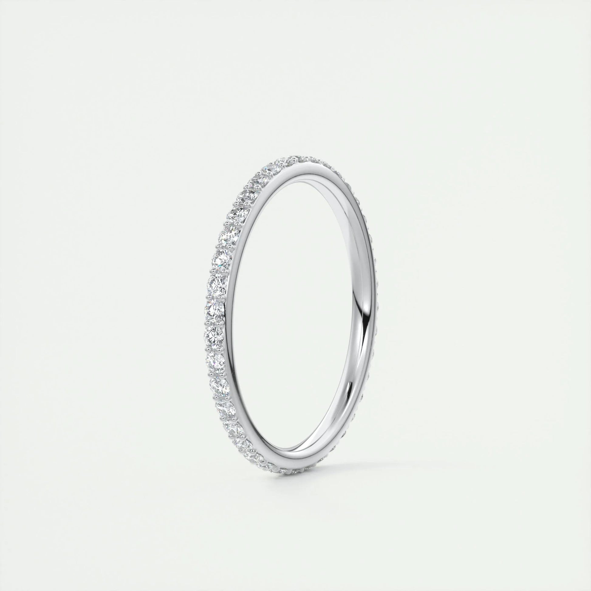 0.37 CT Round Full Eternity CVD EF/VVS Diamond Wedding Band 3