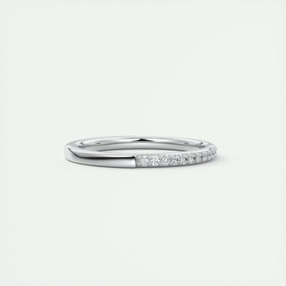 0.18 CT Round Half Eternity CVD EF/VVS Diamond Wedding Band 2