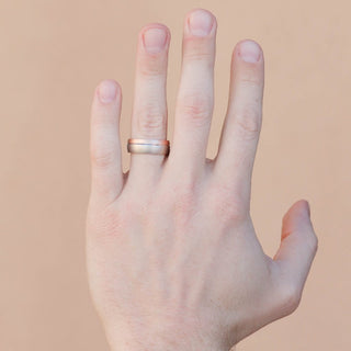 Satin-Finish Two Tone Regular Men's Band 3