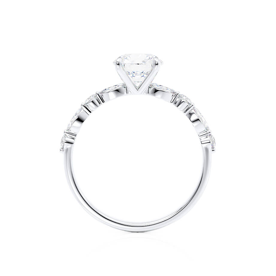 0.90 CT Oval Shaped Moissanite Solitaire Style Engagement Ring 2