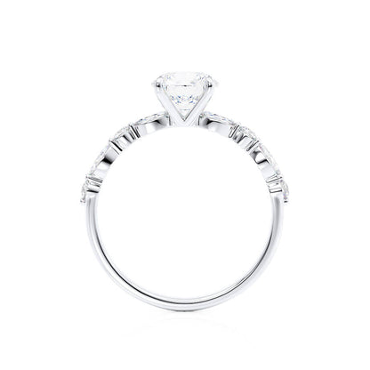 0.90 CT Oval Shaped Moissanite Solitaire Style Engagement Ring 2