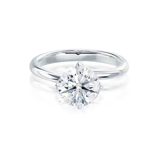 1.20 CT Round Shaped Moissanite Solitaire Engagement Ring 2