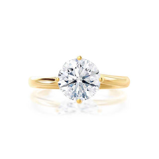 1.20 CT Round Shaped Moissanite Solitaire Style Engagement Ring 3