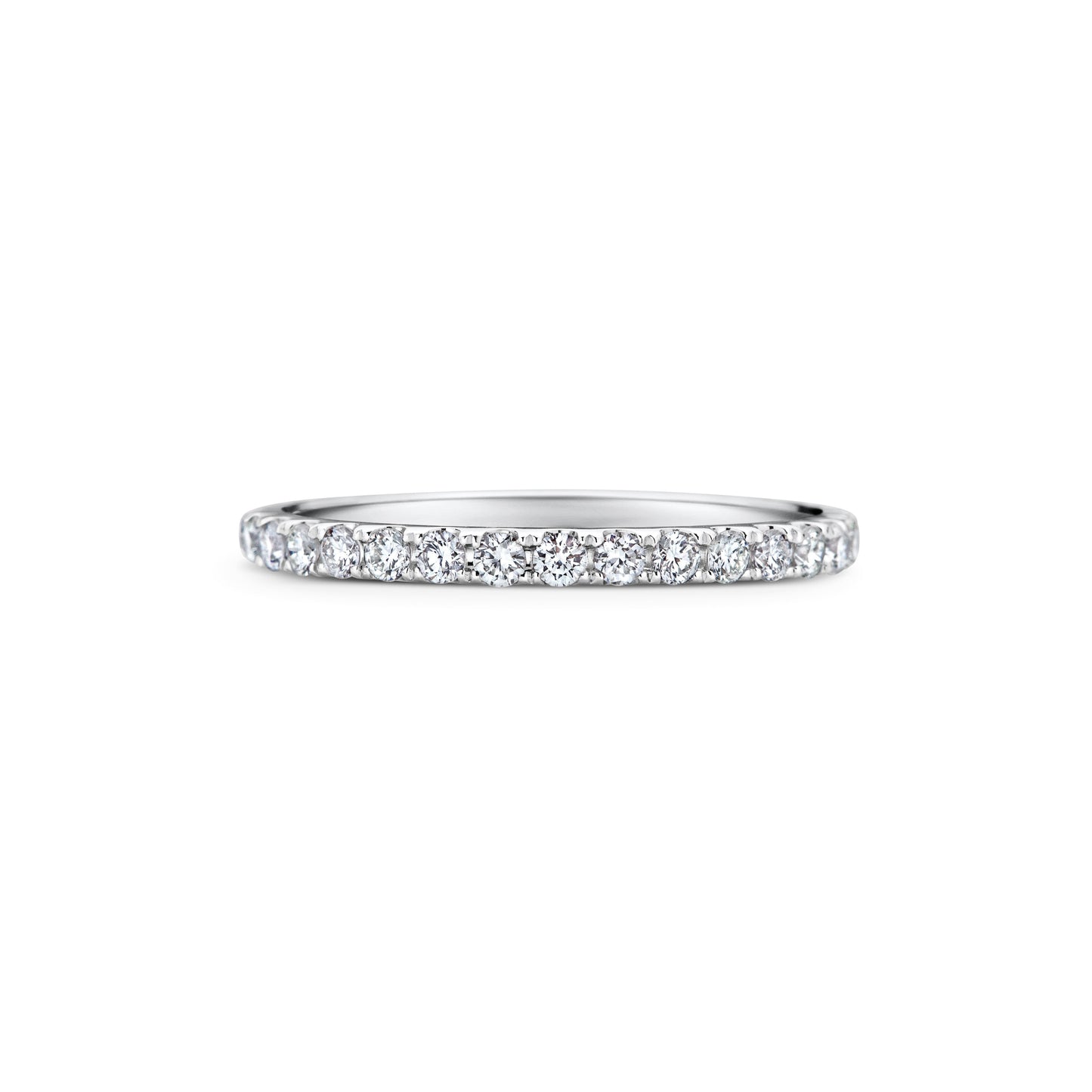 0.7 CT Round Full Eternity CVD EF/VVS Diamond Wedding Band 1