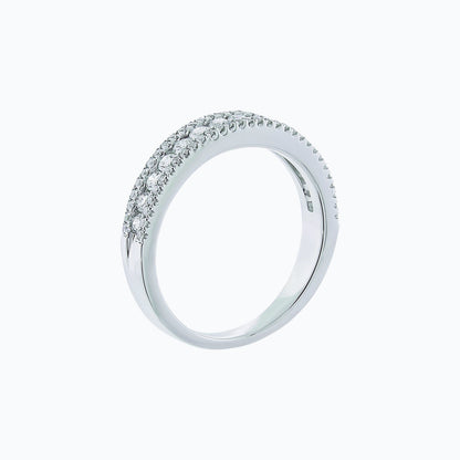 0.70 CT Round Micro Pave CVD EF/VS1 Diamond Wedding Band 2