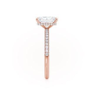 1.80 CT Radiant Shaped Moissanite Hidden Halo Style Engagement Ring 4