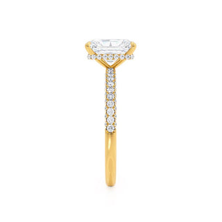 1.80 CT Radiant Shaped Moissanite Hidden Halo Style Engagement Ring 4