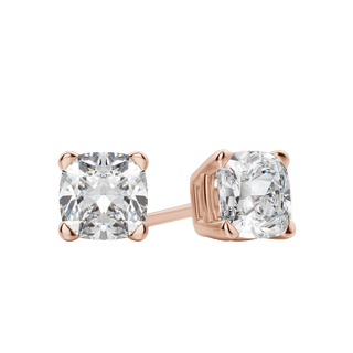 0.50 CT-2.0 CT Cushion Solitaire CVD F/VS Diamond Earrings 8