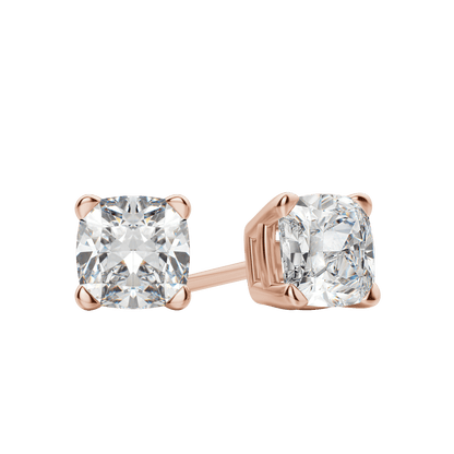 0.50 CT-2.0 CT Cushion Solitaire CVD F/VS Diamond Earrings 8