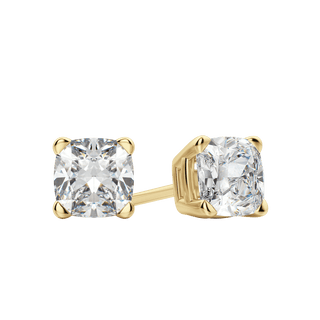 0.50 CT-2.0 CT Cushion Solitaire CVD F/VS Diamond Earrings 5