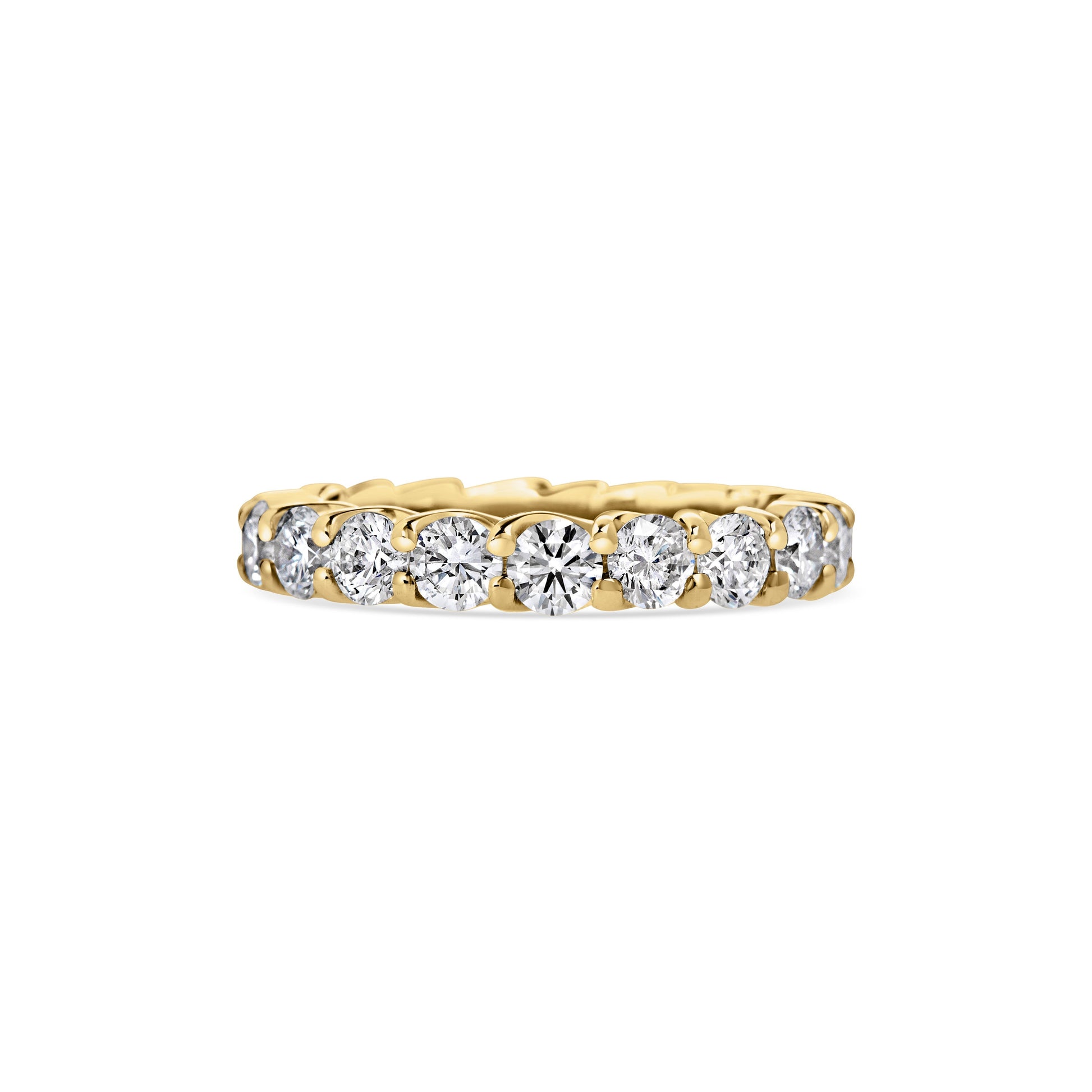 2.85 CT Round Full Eternity CVD EF/VVS Diamond Wedding Band 6