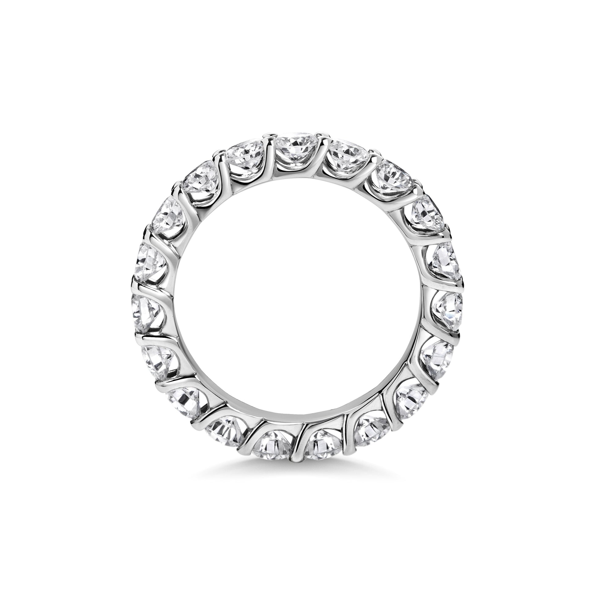 2.85 CT Round Full Eternity CVD EF/VVS Diamond Wedding Band 5