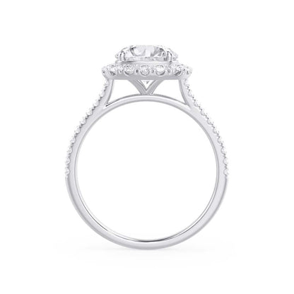 2.30 CT Elongated Cushion Shaped Moissanite Halo Engagement Ring 6