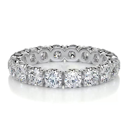 2.4 CT Round Full Etrnity CVD EF/VVS Diamond Wedding Band 1