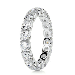 2.4 CT Round Full Eternity CVD EF/VVS Diamond Wedding Band 7