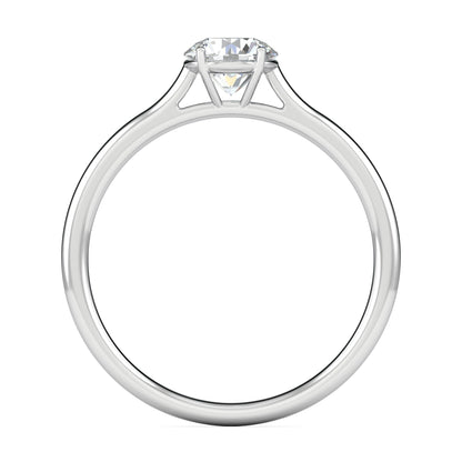 1.02 CT Round Solitaire CVD F/VS2 Diamond Engagement Ring 4
