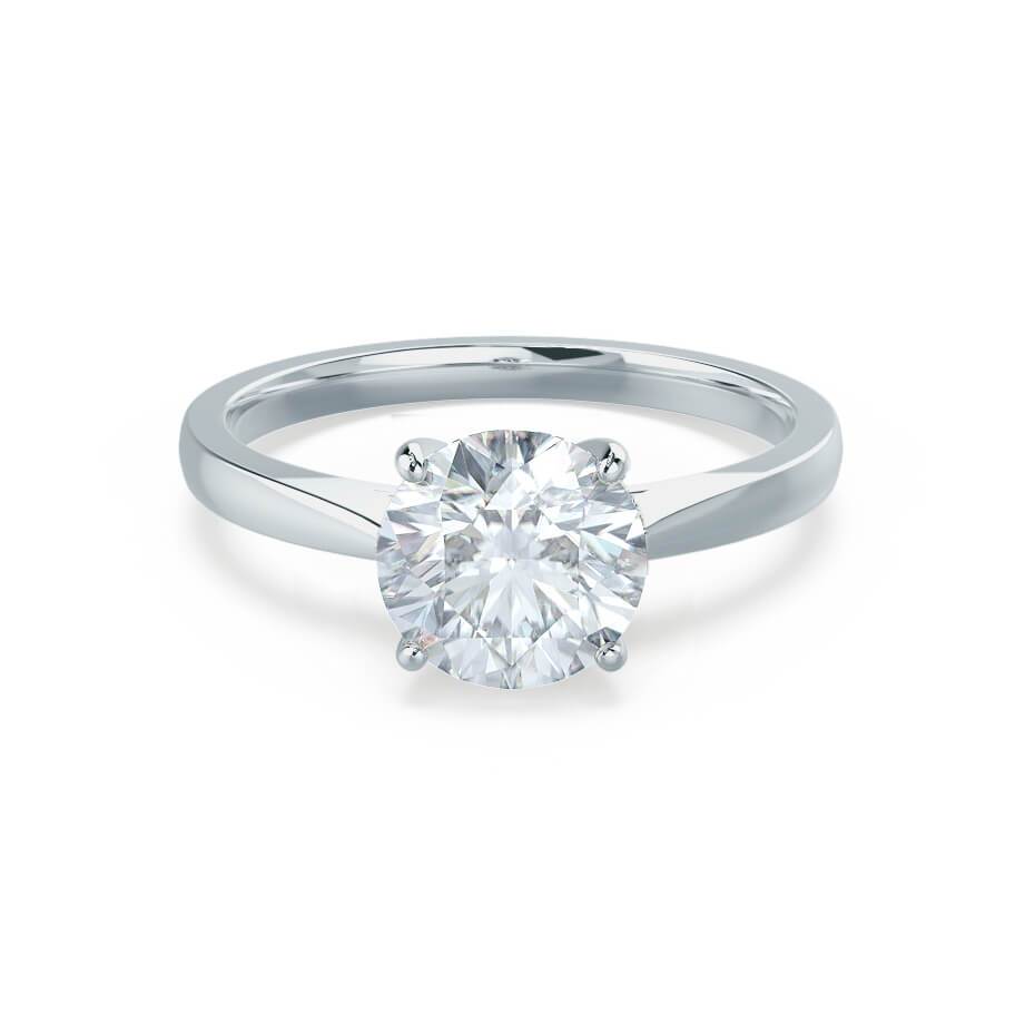 1.20 CT Round Shaped Solitaire Moissanite Engagement Ring 3