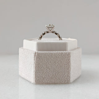 3.2 CT Emerald Cut Pave CVD G/VS1 Diamond Engagement Ring 2