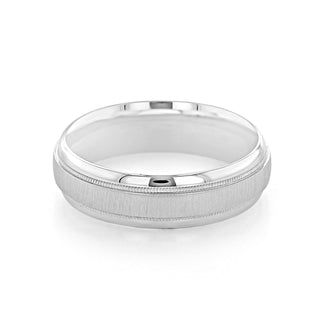 Sandpaper Finish Classic Men's Wedding Band 2