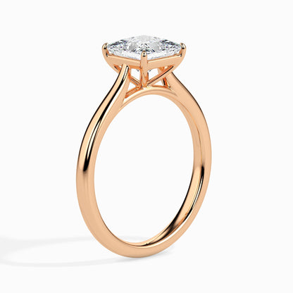1 CT Princess Solitaire CVD F/VS Diamond Engagement Ring 7