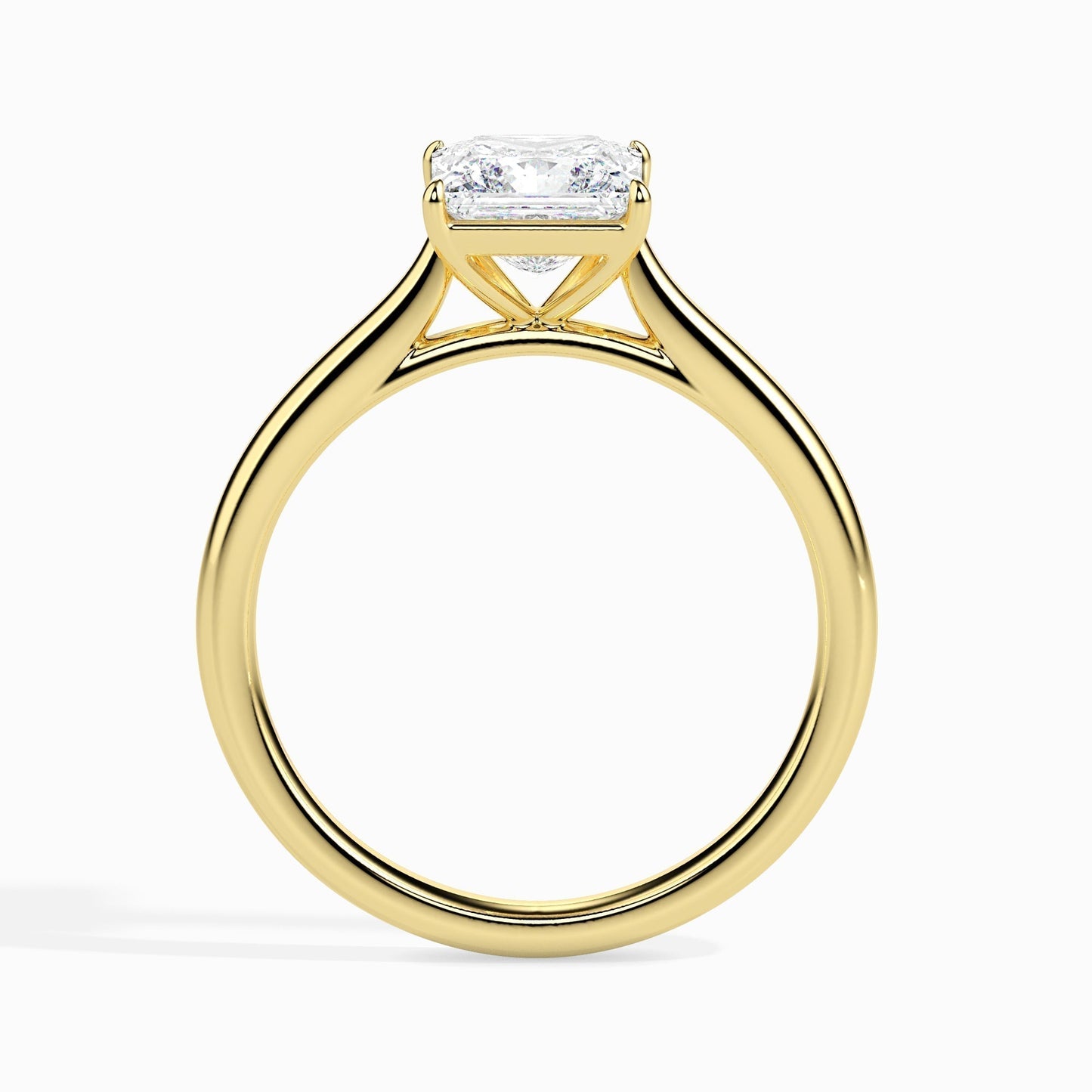 1 CT Princess Solitaire CVD F/VS Diamond Engagement Ring 11