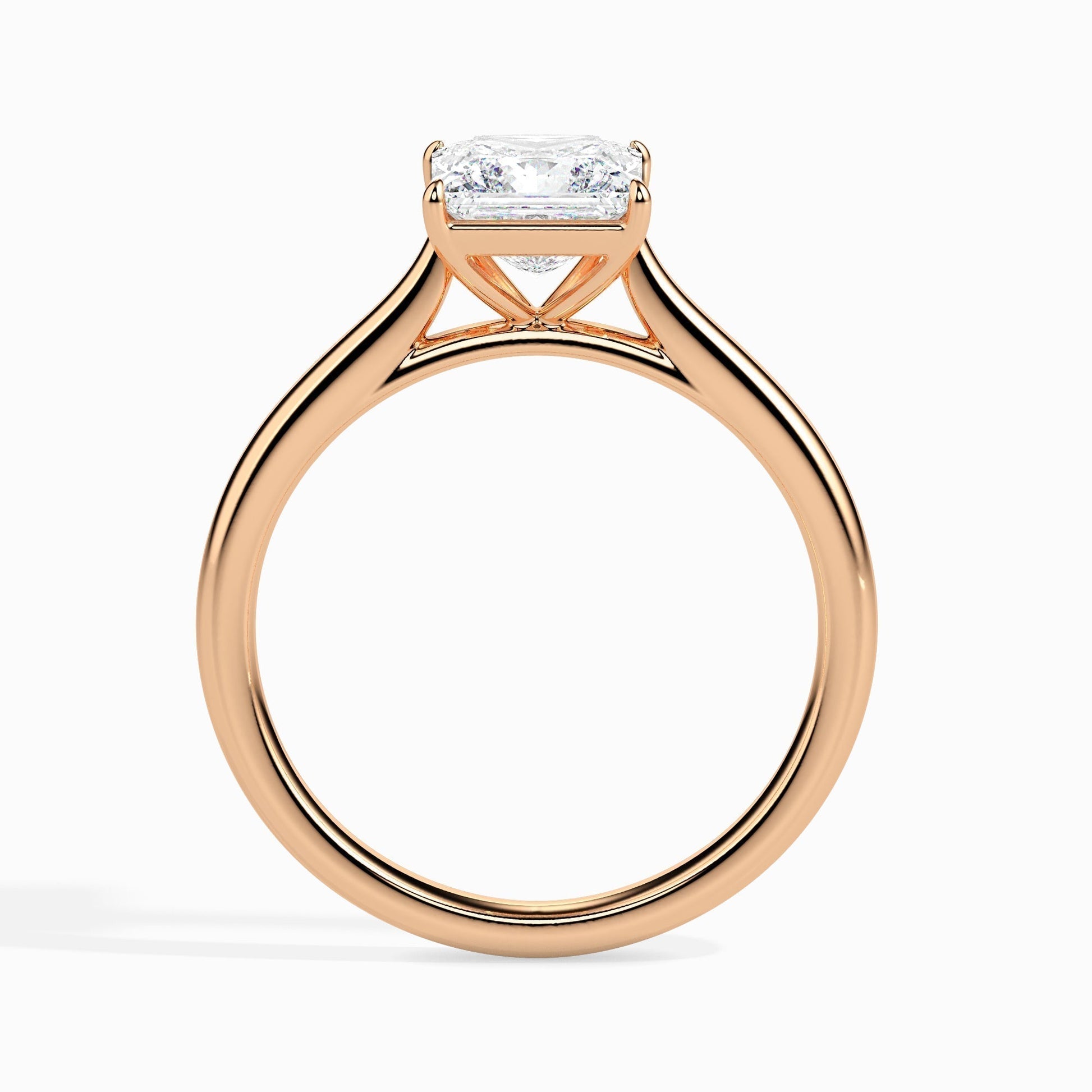 1 CT Princess Solitaire CVD F/VS Diamond Engagement Ring 8