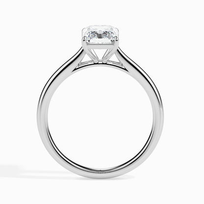 1 CT Radiant Solitaire CVD F/VS Diamond Engagement Ring 3