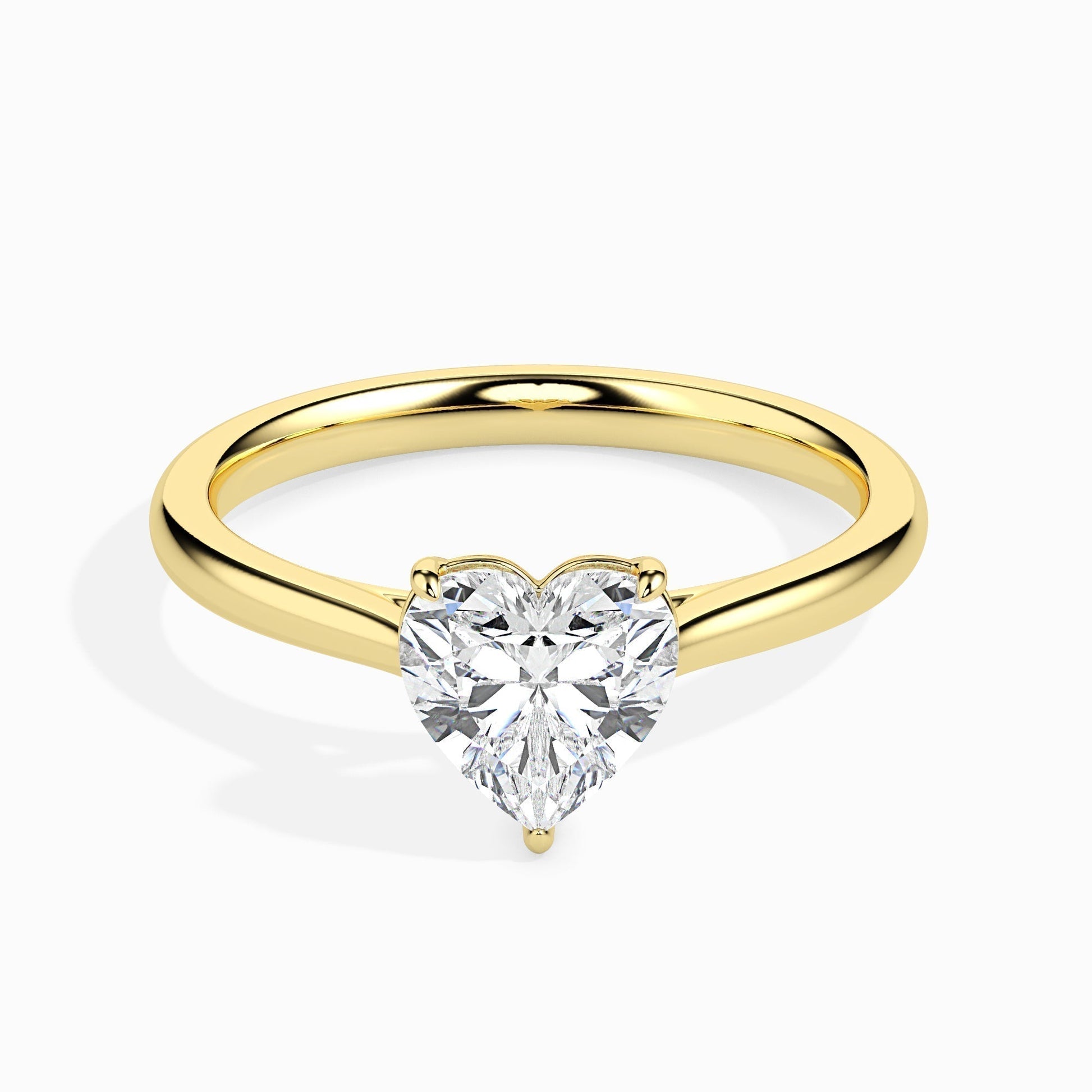 1 CT Heart Solitaire CVD F/VS Diamond Engagement Ring 3